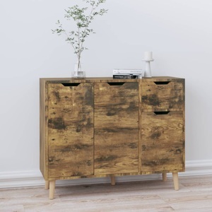 vidaXL, vidaXL Sideboard Räuchereiche 90x30x72 cm Holzwerkstoff