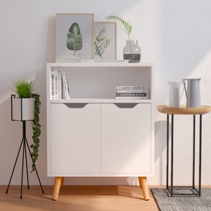 vidaXL, vidaXL Sideboard Weiß 60x30x72 cm Holzwerkstoff