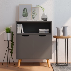 vidaXL, vidaXL Sideboard Grau 60x30x72 cm Holzwerkstoff