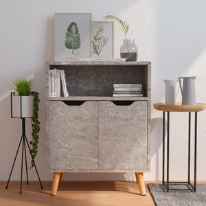 vidaXL, vidaXL Sideboard Betongrau 60x30x72 cm Holzwerkstoff