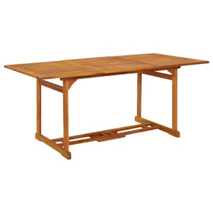 vidaXL, vidaXL Garten-Esstisch 180x90x75 cm Massivholz Akazie, vidaXL Garten-Esstisch 180x90x75 cm Massivholz Akazie