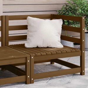vidaXL, vidaXL Garten-Ecksofa Honigbraun Massivholz Kiefer