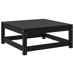vidaXL, vidaXL Gartenhocker 70x70x30 cm Schwarz Massivholz Kiefer