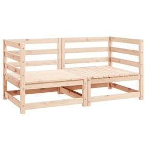 vidaXL, vidaXL Garten-Ecksofas 2 Stk. Kiefer Massivholz