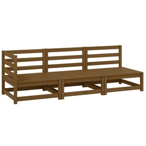 vidaXL, vidaXL 3-tlg. Garten-Lounge-Set Honigbraun Massivholz Kiefer, vidaXL 3-tlg. Garten-Lounge-Set Honigbraun Massivholz Kiefer