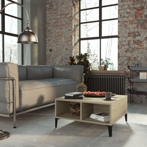 vidaXL Couchtisch Sonoma-Eiche 60x60x30 cm Spanplatte