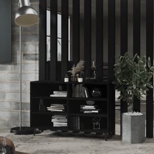 vidaXL, vidaXL Sideboard Schwarz 103,5x35x70 cm Spanplatte