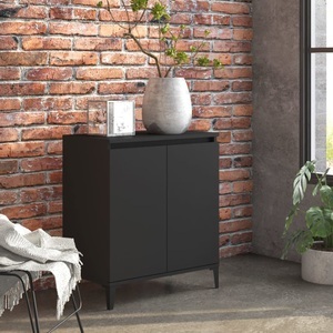 vidaXL, vidaXL Sideboard Schwarz 60x35x70 cm Spanplatte