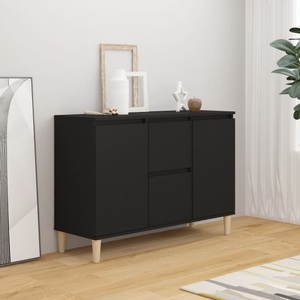 vidaXL Sideboard Schwarz 103,5x35x70 cm Spanplatte