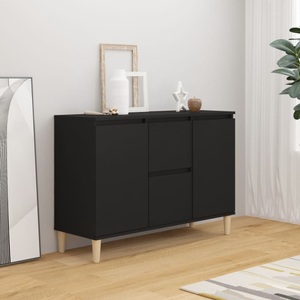 vidaXL, vidaXL Sideboard Schwarz 103,5x35x70 cm Spanplatte