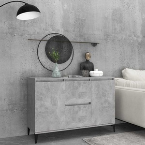 vidaXL, vidaXL Sideboard Betongrau 104x35x70 cm Spanplatte