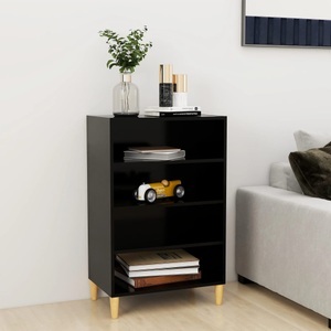 vidaXL Sideboard Schwarz 57x35x90 cm Spanplatte