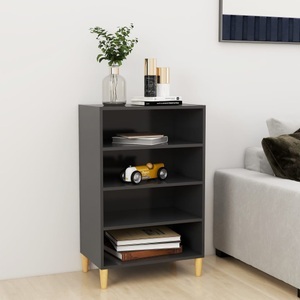 vidaXL, vidaXL Sideboard Grau 57x35x90 cm Spanplatte