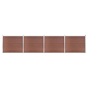 vidaXL, vidaXL Zaunelement Set WPC 699x146 cm Braun, vidaXL Zaunelement Set WPC 699x146 cm Braun
