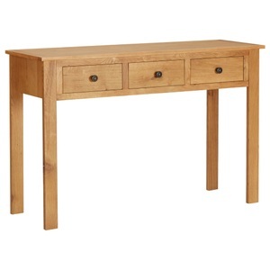 vidaXL, vidaXL Schminktisch 110x40x75 cm Massivholz Eiche