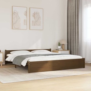 vidaXL, vidaXL Massivholzbett Honigbraun 200x200 cm