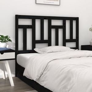 vidaXL, vidaXL Bett-Kopfteil Schwarz 205,5x4x100 cm Massivholz Kiefer