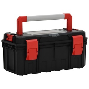 vidaXL, vidaXL Werkzeugkoffer Schwarz und Rot 55x28x26,5 cm, vidaXL Werkzeugkoffer Schwarz und Rot 55x28x26,5 cm