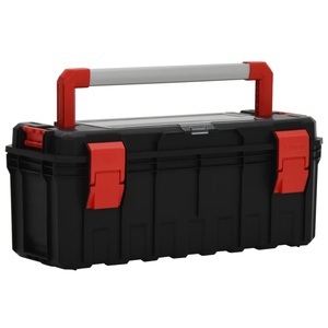 vidaXL, vidaXL Werkzeugkoffer Schwarz und Rot 65x28x31,5 cm, vidaXL Werkzeugkoffer Schwarz und Rot 65x28x31,5 cm