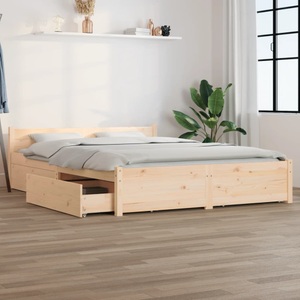 vidaXL, vidaXL Bett mit Schubladen 140x200 cm, 