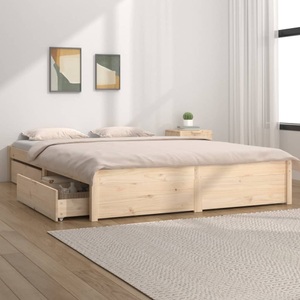 vidaXL, vidaXL Bett mit Schubladen 180x200 cm 6FT Super King, 