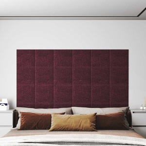 vidaXL, vidaXL Wandpaneele 12 Stk. Lila 30x30 cm Stoff 1,08 m²