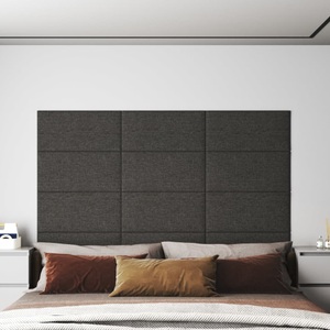 vidaXL, vidaXL Wandpaneele 12 Stk. Dunkelgrau 60x30 cm Stoff 2,16 m², vidaXL Wandpaneele 12 Stk. Dunkelgrau 60x30 cm Stoff 2,16 m²