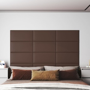vidaXL, vidaXL Wandpaneele 12 Stk. Braun 60x30 cm Kunstleder 2,16 m², 