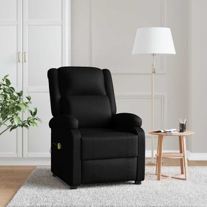 vidaXL, vidaXL Massagesessel Schwarz Kunstleder, vidaXL Massagesessel Schwarz Kunstleder