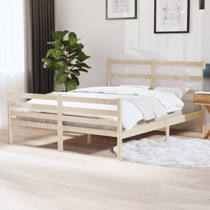 vidaXL, vidaXL Massivholzbett Kiefer 150x200 cm 5FT King Size, 