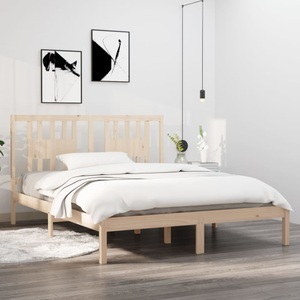 vidaXL, vidaXL Massivholzbett Kiefer 160x200 cm, 