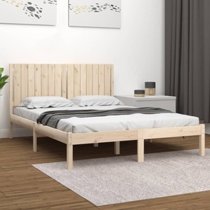 vidaXL, vidaXL Massivholzbett Kiefer 160x200 cm, vidaXL Massivholzbett ohne Matratze 160x200 cm Kiefernholz