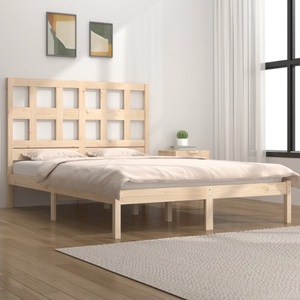 vidaXL, vidaXL Massivholzbett Kiefer 160x200 cm, vidaXL Massivholzbett ohne Matratze 160x200 cm Kiefernholz