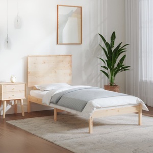 vidaXL Massivholzbett 90x190 cm 3FT Single