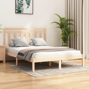 vidaXL, vidaXL Massivholzbett 120x190 cm 4FT Small Double