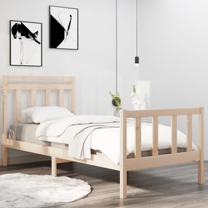 vidaXL, vidaXL Massivholzbett 90x190 cm 3FT Single