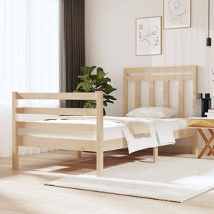 vidaXL Massivholzbett 90x190 cm 3FT Single