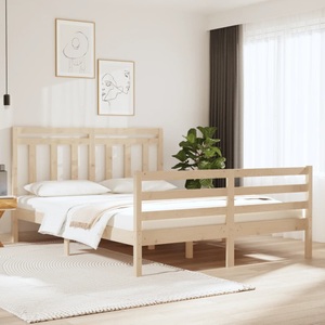 vidaXL, vidaXL Massivholzbett 140x190 cm