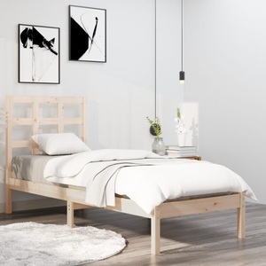 vidaXL, vidaXL Massivholzbett 90x190 cm 3FT Single
