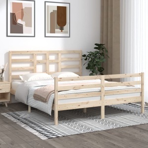 vidaXL, vidaXL Massivholzbett 160x200 cm, vidaXL Massivholzbett ohne Matratze 160x200 cm