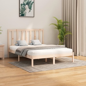 vidaXL, vidaXL Massivholzbett 150x200 cm 5FT King Size, 