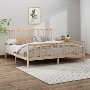 vidaXL, vidaXL Massivholzbett Kiefer 180x200 cm 6FT Super King