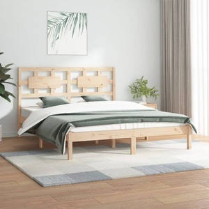 vidaXL, vidaXL Massivholzbett Kiefer 160x200 cm, vidaXL Massivholzbett ohne Matratze 160x200 cm Kiefernholz