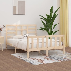 vidaXL, vidaXL Massivholzbett Kiefer 160x200 cm, vidaXL Massivholzbett ohne Matratze 160x200 cm Kiefernholz