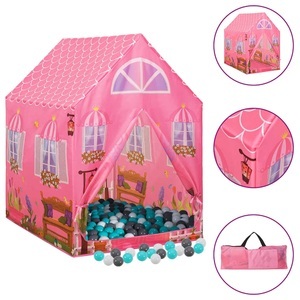 vidaXL, vidaXL Kinder-Spielzelt mit 250 Bällen Rosa 69x94x104 cm, vidaXL Kinder-Spielzelt mit 250 Bällen Rosa 69x94x104 cm
