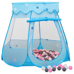 vidaXL, vidaXL Kinder-Spielzelt mit 250 Bällen Blau 102x102x82 cm, vidaXL Kinder-Spielzelt mit 250 Bällen Blau 102x102x82 cm
