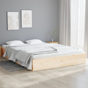 vidaXL, vidaXL Massivholzbett 120x190 cm 4FT Small Double