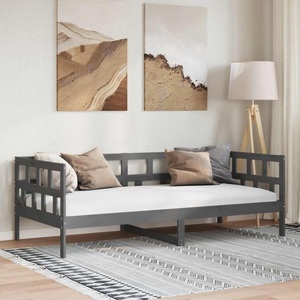 vidaXL, vidaXL Tagesbett Grau Massivholz Kiefer 90x190 cm, vidaXL Tagesbett Grau Massivholz Kiefer 90x190 cm