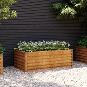 vidaXL, vidaXL Hochbeet 100x50x36 cm Cortenstahl, 
