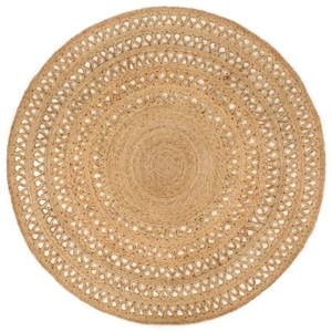 vidaXL, vidaXL Teppich Jute Handgeflochten 180 cm Rund, vidaXL Teppich Jute Handgeflochten 180 cm Rund